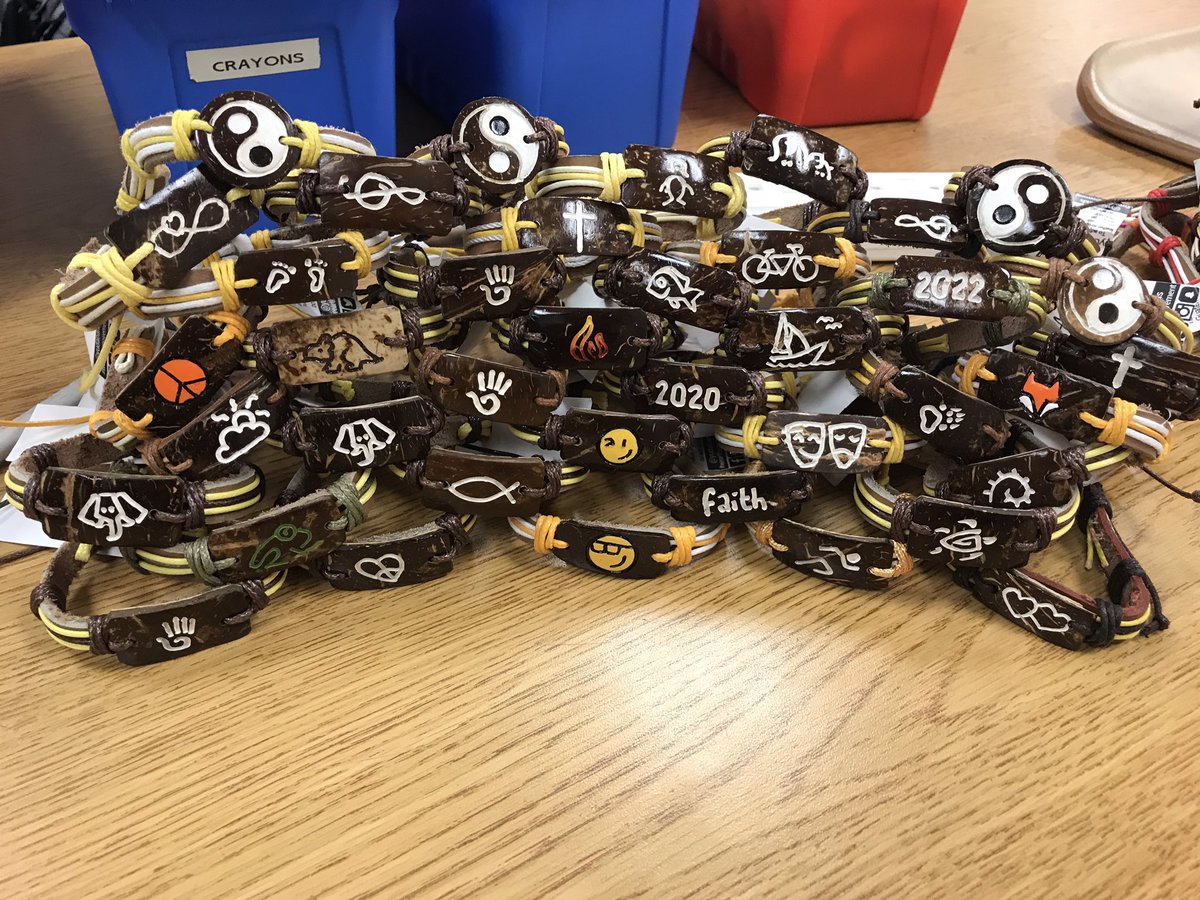 pmhsfccla's tweet photo. Part 3 of the bracelets... watch for our club members to be selling them in homeroom and lunch. They cost $7 and all proceeds go to our student in Zimbabwe. #yudabands #givingback https://t.co/SlvxLrCm93