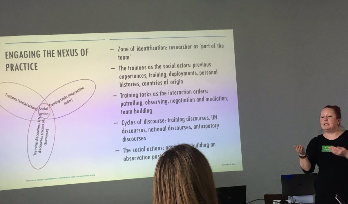 Prof_Comm's tweet image. Research that can save lives. Iira Rautiainen’s project on multinational crisis management training #COACT2019