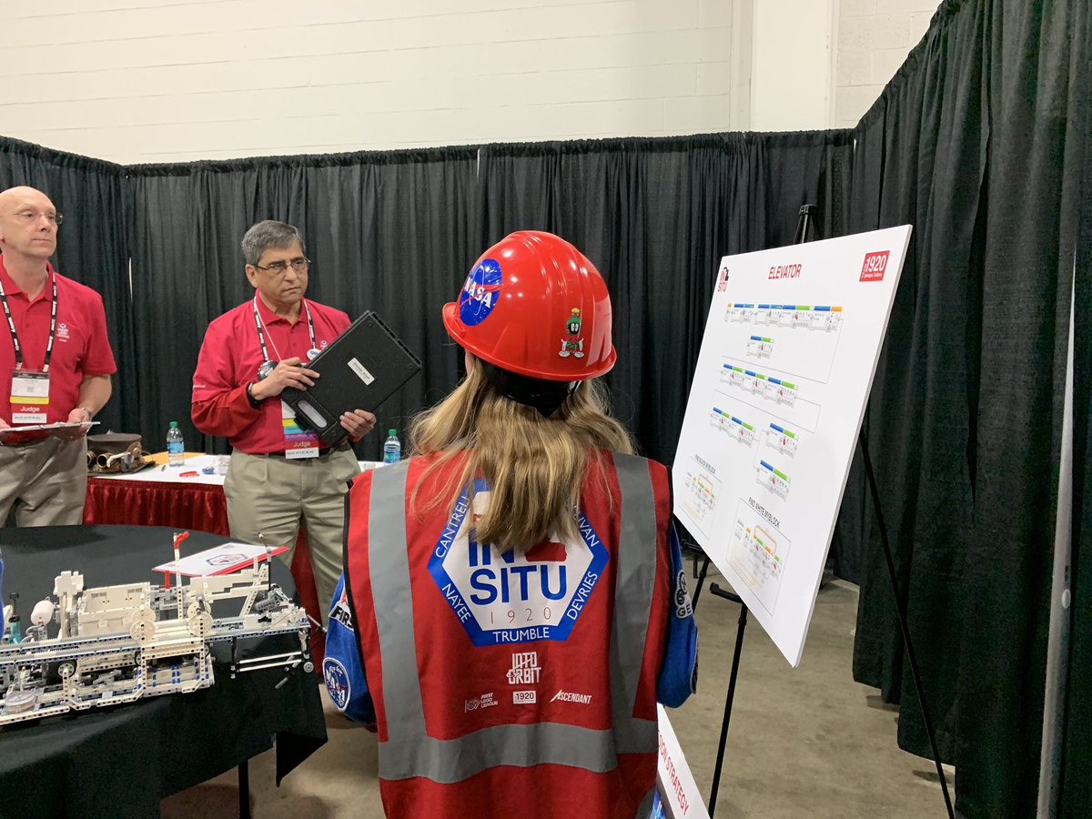 Presentations are going well here at <a href="/firstlegoleague/">FIRST LEGO League</a> Champs. #INWORLDCMP