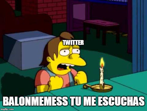 balonmemess's tweet photo. Que abandonado te tenemos, señor twitter! https://t.co/LarTGf7X64