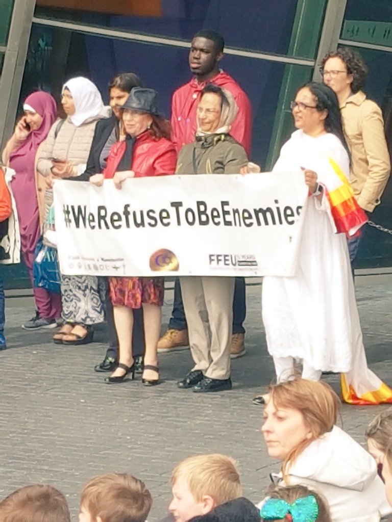 WillowsM22_Y5's tweet photo. Heartstone Odyssey march against racism. https://t.co/CdfqjZtkpg
