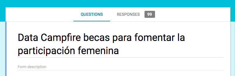 Recibimos 99 postulantes para nuestro programa de becas!!! Muchísimas gracias por su participación. Anunciaremos los resultados por correo electrónico hoy. #womenintech #womenindata 💪💪