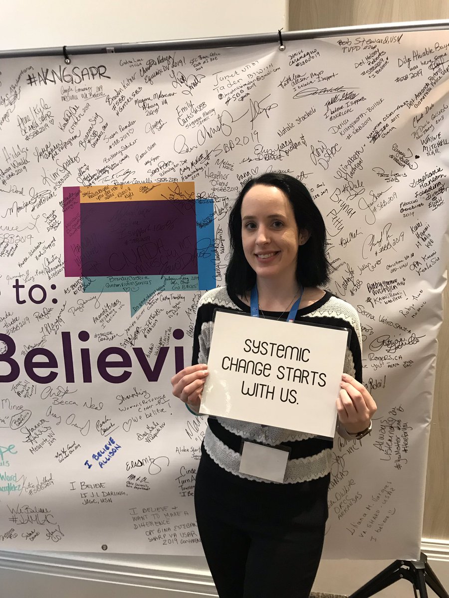 AlyAustinIN's tweet photo. I had a great time at @EVAWintl’s 2019 conference. So thankful to have had this experience, and I am looking forward to bringing back all the knowledge I gained to apply to my advocacy work ✨ #EVAWI2019 #StartByBelieving https://t.co/Vfjw3yofdx
