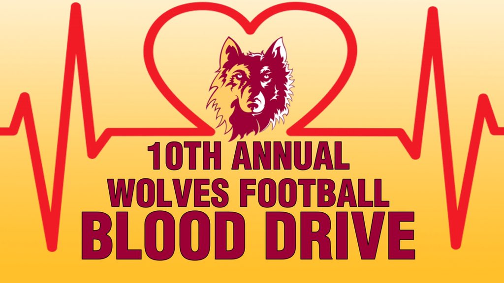 🚨 The @NSUFOOTBALL Blood Drive is tomorrow 🚨 

Time slots are filling up fast! Get signed up today! Walk-ups are also welcome! There’s always room for more donors! #PackGivesBack