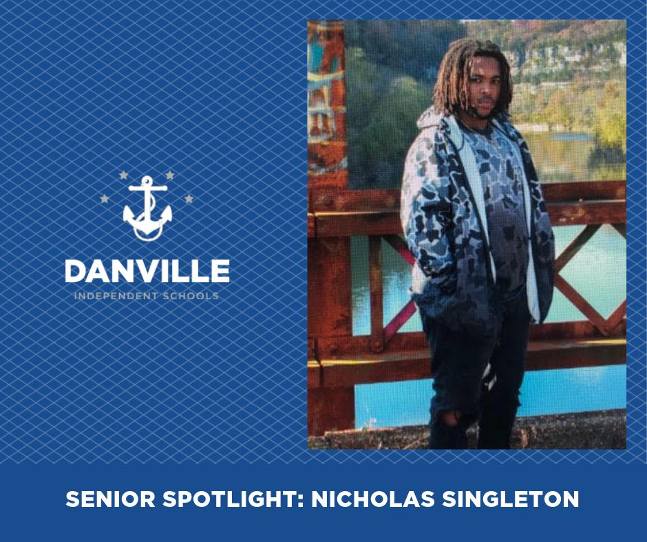 DanvilleSchools's tweet photo. Nicholas Singleton
After high school, Nicholas plans to play football at @knightskcu He was a member of the football team, track team, and Spanish club. His favorite high school memory was being a part of the football team and winning state his junior year.
#SeniorSpotlight https://t.co/RQL3lYSij8