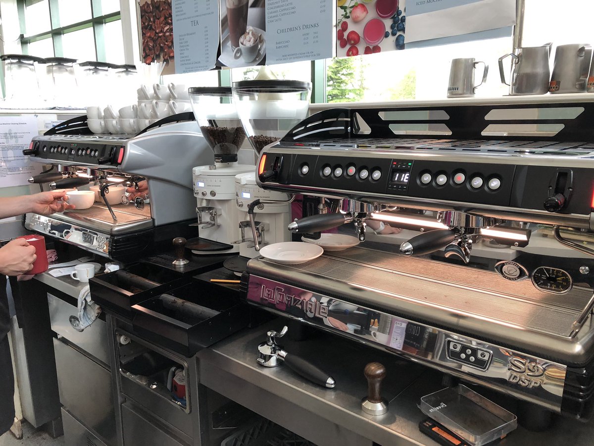 Coffeemend's tweet photo. Double La Spaziale S9 DSP &amp; Mahlkonig K30’s #espressomachine #laspaziale #mahlkonig https://t.co/diwatF5RTU