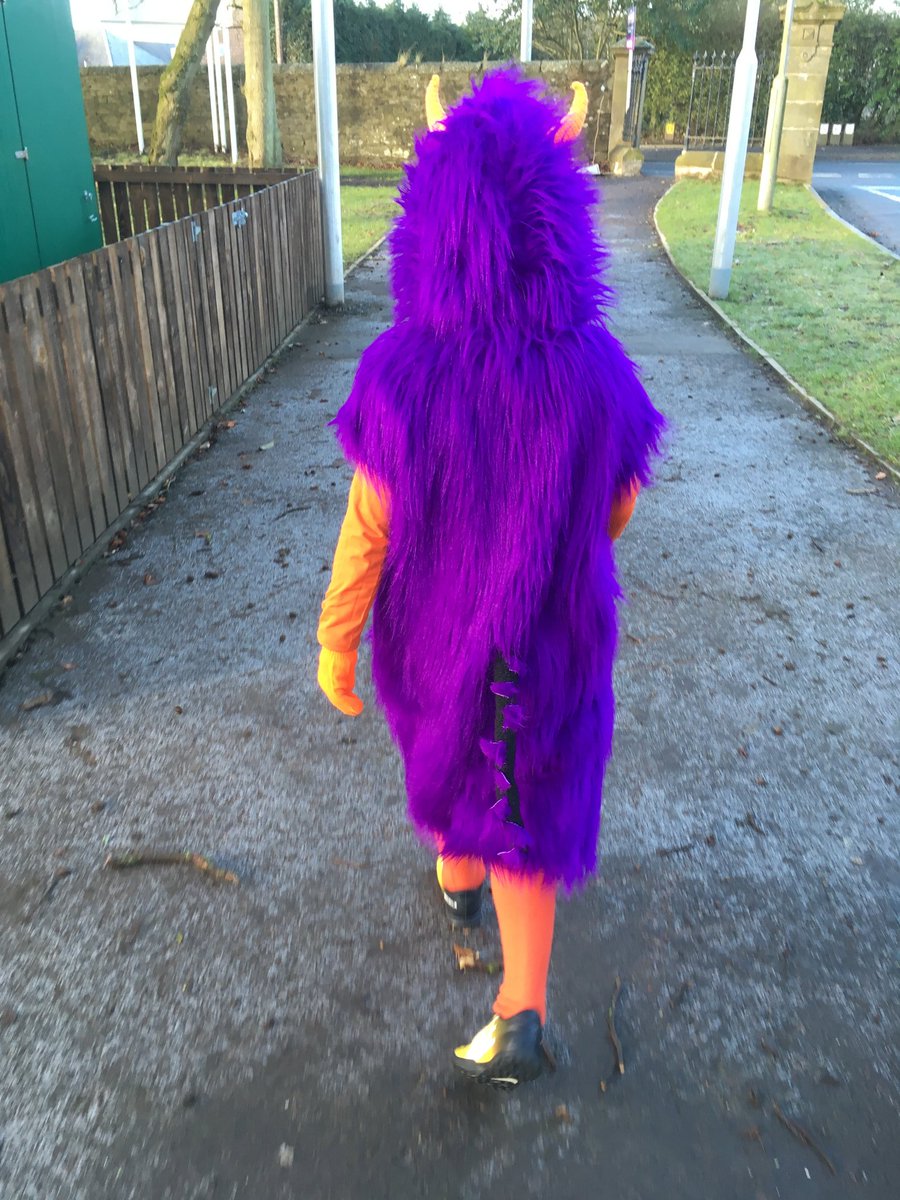 FionaSivewright's tweet photo. When your son loves his Billy and The Mini Monsters books so much his Nanna had to turn him into one for World Book Day 📚❤️! 
@ZannaDavidson
@Usborne
@UsborneBAH
#billyandtheminimonsters
#dundeebookseller
#thankgoodnessfornanna https://t.co/VD0p6ouzFH