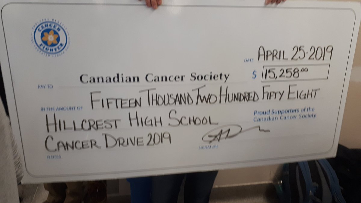 David_Noonan2's tweet photo. @OCDSB @cancersociety Once again, amazing work on surpassing our annual Cancer Drive goal by raising $15,258 dollars. https://t.co/UooHnm5uRr