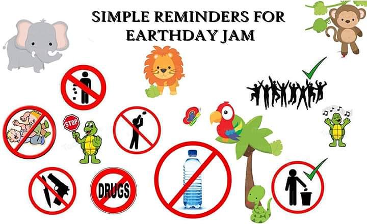 Earthday_Jam's tweet photo. Lets Follow these simple rules. 
Isang tulog nalang
See you at the jam https://t.co/6aMw3dt2Gg