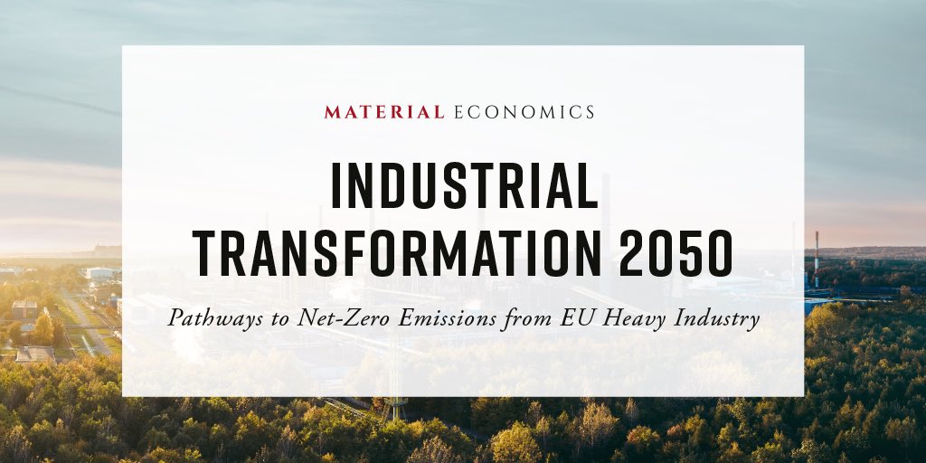 Today we are launching our new report Industrial Transformation 2050 - Pathways to Net-Zero Emissions from EU Heavy Industry #ClimateNeutralEU #EU2050 #circulareconomy <a href="/IES_Brussels/">IES Brussels</a> <a href="/VUBrussel/">VUB</a>