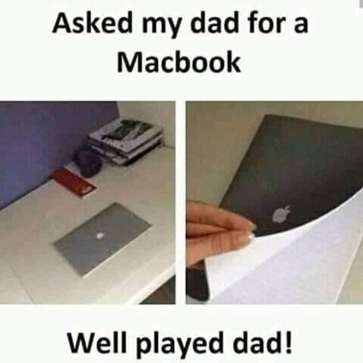 #dads are the coolest ever! Would you agree? #giftidea #gift #surprise #technology #macbook