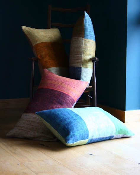 KOKO stripes! four fabulous cushions #interiors #design #stripe #colour #interiordesign #cushions #linen