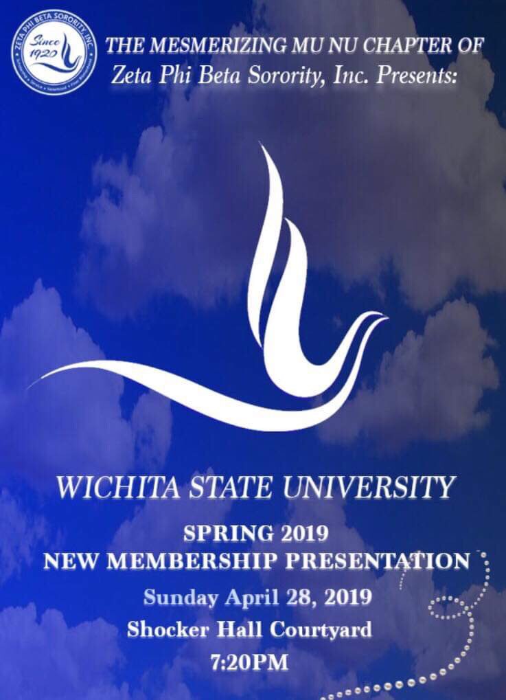 Please come welcome our Spring 2019 line. Where? Shocker Hall Courtyard. When? 7:20p. In case of rain: RSC First Floor Lobby across from the information desk.