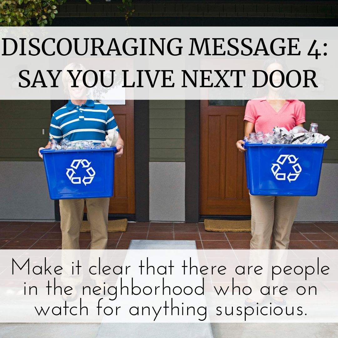 airbnbbabes's tweet photo. Discouraging Message #4: Tell them you live next door! 👀🏡
For the rest of the discouraging messages as well as free templates, check out the blog at https://t.co/r7oPzvc11L

#AirBNBTips #VacationHomeRentals #AirBNBManagement #HostingTips #AirBNBHosting #HostStories https://t.co/4ciiE7rmwp