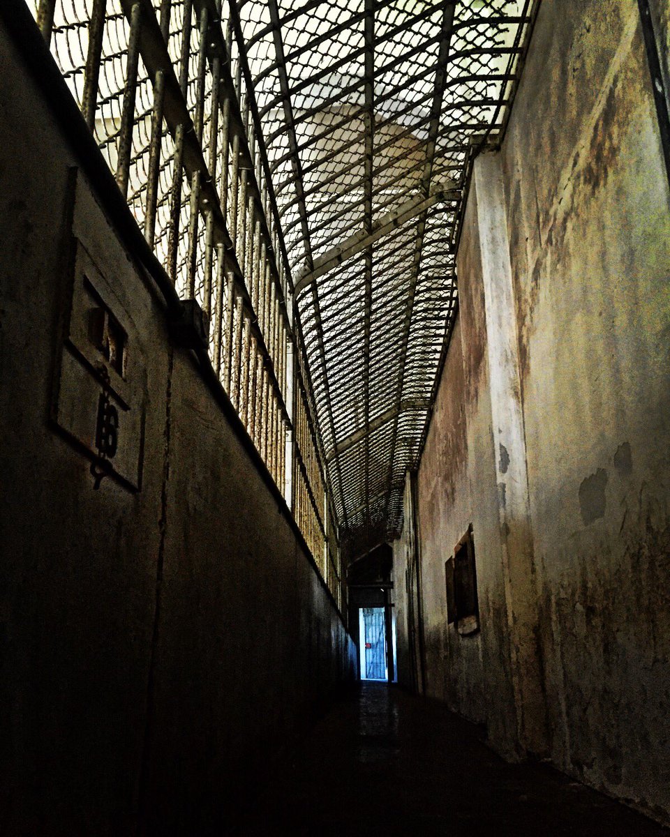 AlcatrazHistory's tweet photo. A modern floor level view showing the arched caged enclosure of the East Gun Gallery.

#Alcatraz #AlcatrazCruises #AlcatrazIsland #NPS #FindYourPark #AlwaysSF #SanFrancisco #AlcatrazHistory https://t.co/WJrvAJSdLP