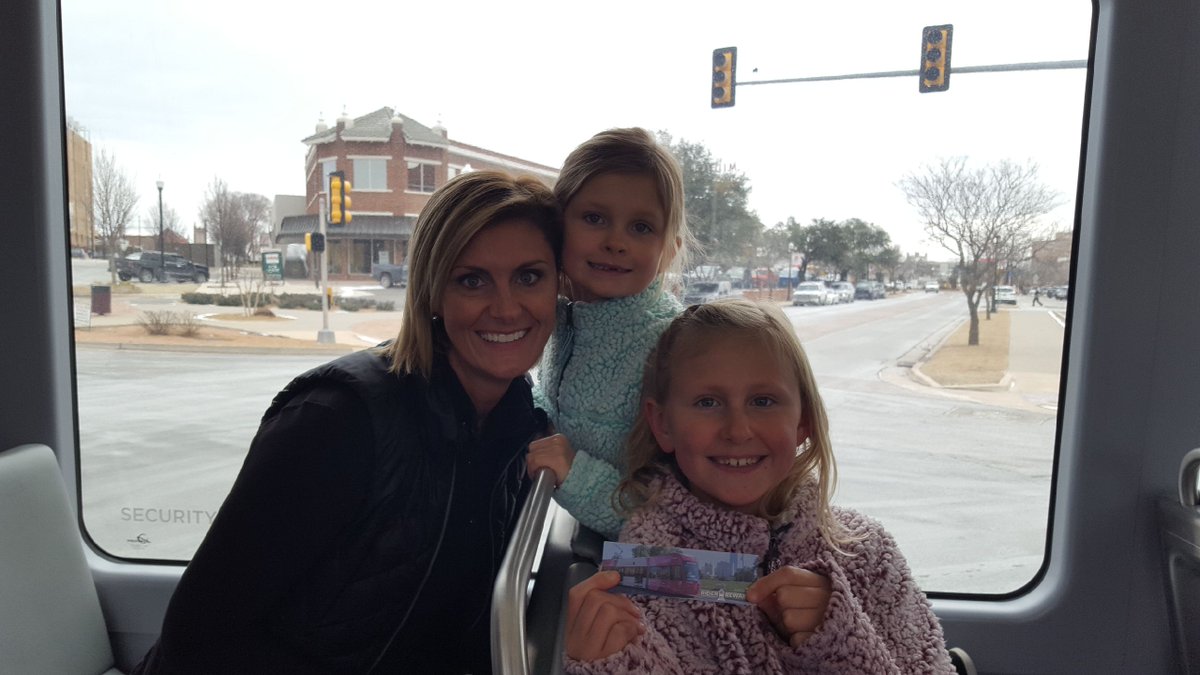 OKCStreetcar's tweet photo. How do you win a #RiderRewards voucher? Simply get caught riding! Our staff is handing them out during the weekday to streetcar riders. Hop on board and you might get rewarded. https://t.co/EzBF8Xyh0x