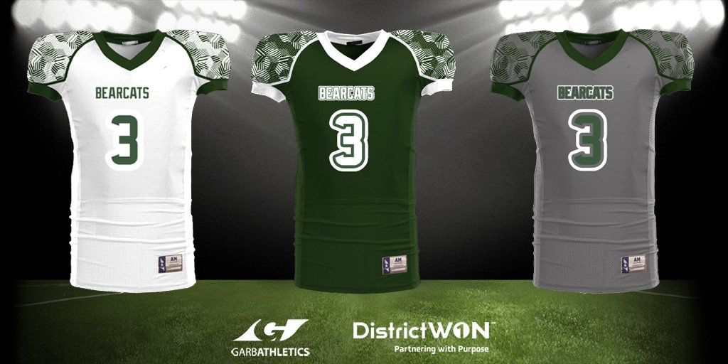 DistrictWON's tweet photo. In honor of #NFLDraft, we are focusing on football for today's #TrendingThreads uniform design inspiration. Lookin' sharp, @BedfordBearcats @BedfordHS! 🔥⚡️🏈 https://t.co/nzuJvgfGsY