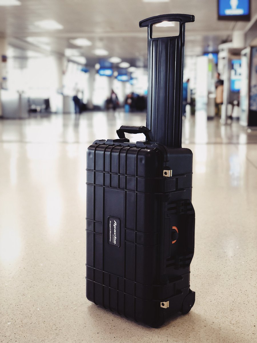 HarborFreight's tweet image. The new Apache 5800 Weatherproof Protective Rolling Carry-On Case is ideal for traveling or easy transport when you want to protect cameras and other specialty equipment on the go. #HarborFreightTools #apachecase #rollingcase #photographycase bit.ly/2ISmlhe