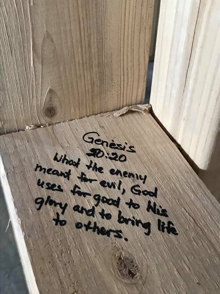 DreamCenters's tweet photo. Earlier this week our staff were able to #pray over and write #scripture on the structure of the new Family Services Center at #MarysHome!
⠀
We are so excited for the #lifetransformation that will happen in this building in just a few months! https://t.co/XjrLIMKXsO