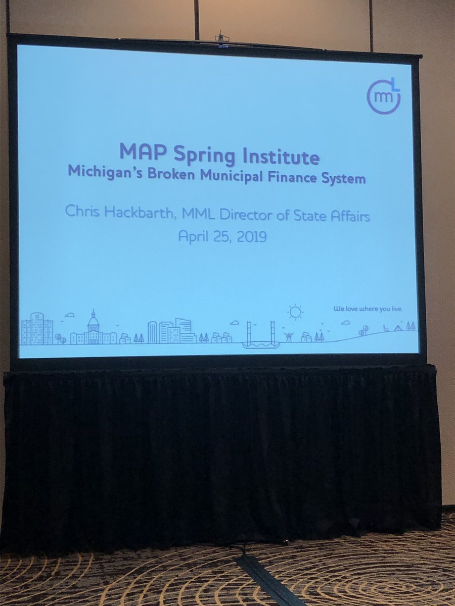 rigterink1's tweet photo. ICYMI - MI’s municipal finance system is broken! The League’s @ChrisHackbarth &amp; @murphmonkey presenting to planners from across MI. Time to invest in place! #mileg #RestoreRevenueSharing #TalentWantsPlace #SaveMiCity @MMLeague @planningmi https://t.co/nqiGrvZJXM