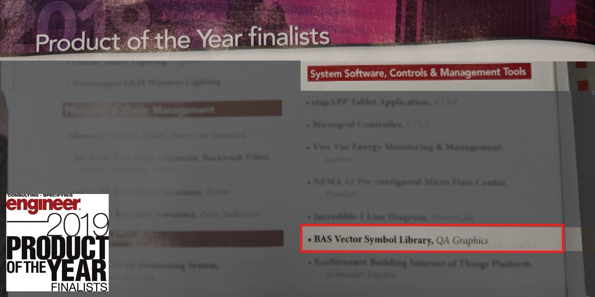 qagraphics's tweet photo. It's time to cast your vote for @CSEmagazine 2019 #ProductoftheYear! Don't delay, voting will close on June 28. #QAGraphics is a finalist in the #SystemSoftware, #Controls, & #ManagementTools featuring their #Vector #SymbolLibrary. Visit: https://t.co/l0FgJK6dGl for instructions. https://t.co/sNI7jh5Bgb
