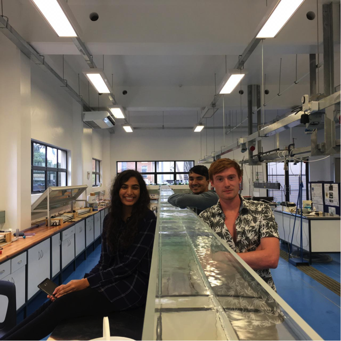 efml_ukzn's tweet photo. We LOVE #waves here @efml_ukzn! Meet our #intrepid #postgrads @AyeshaMahomedy @atishdeoraj08 @CalvinW34533262 firing up our wave tank, exploring some #fundamental of #mixing in the nearshore zone. #scicomm #Science @UKZN https://t.co/61zHsJmjEV