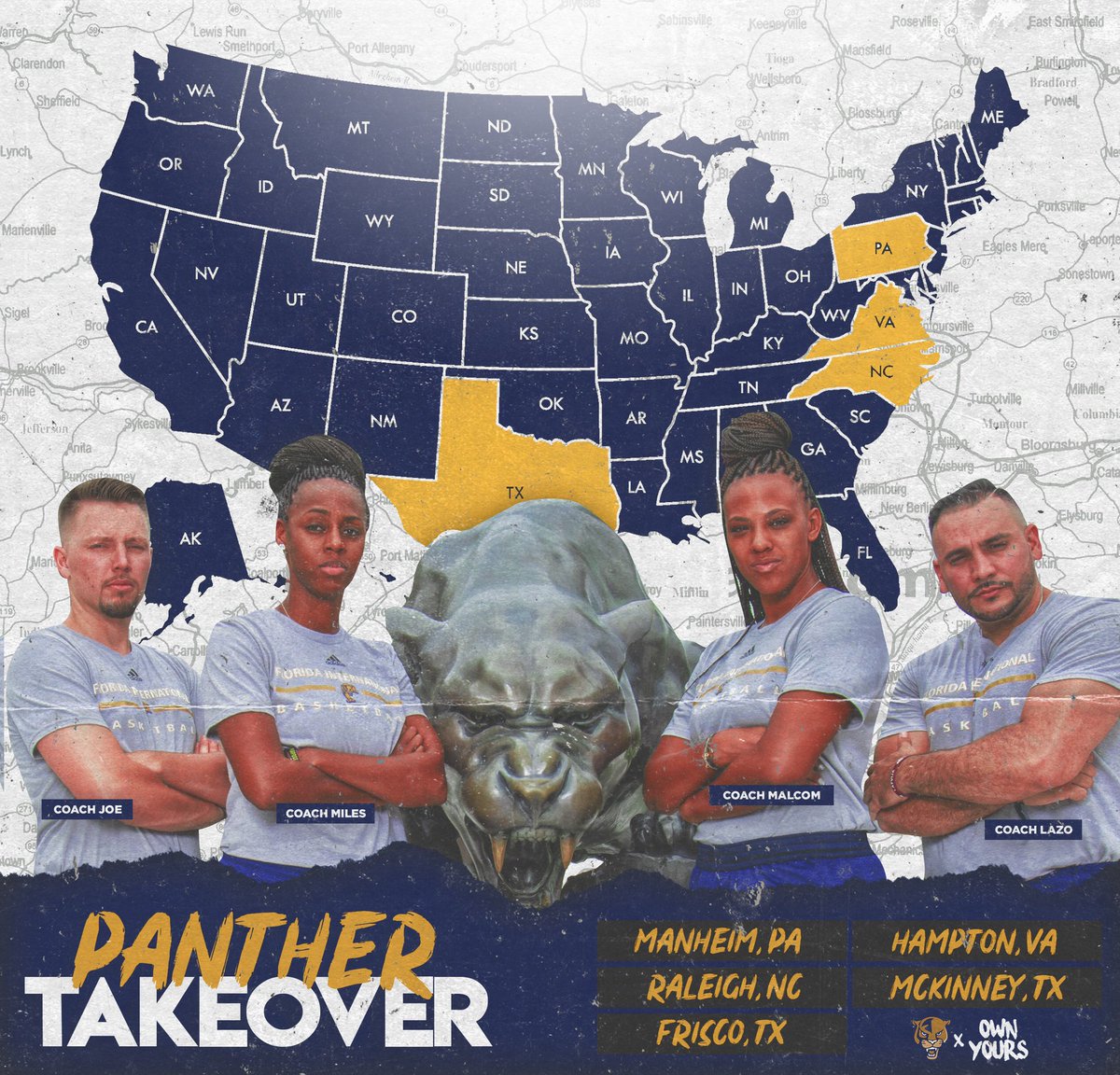 BALLERS WE CAN’T WAIT TO SEE YOU THIS WEEKEND! PANTHER TAKEOVER 🐾🏀🐾🏀
#PawsUp🐾 | #OwnYours