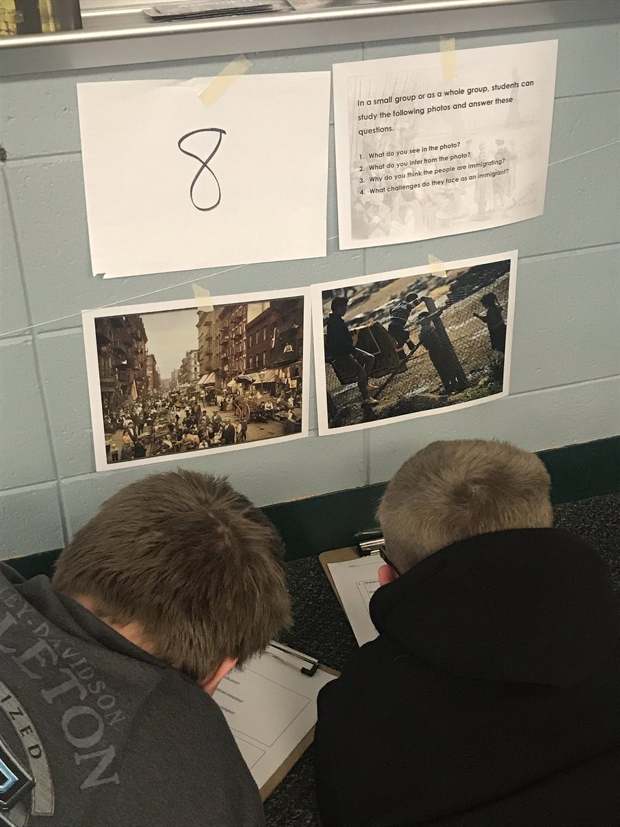 caitlinemcclure's tweet photo. Building our immigration background knowledge by learning new vocabulary and analyzing photos. @mpqripon @riponschools #riponwiproud https://t.co/k83Z6hJs1S