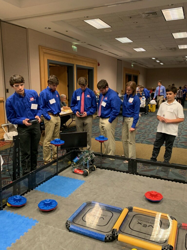 GHSCareerTech's tweet photo. PLTW students competing in VEX Robotics @ the TSA competition https://t.co/i65gb0sjCj