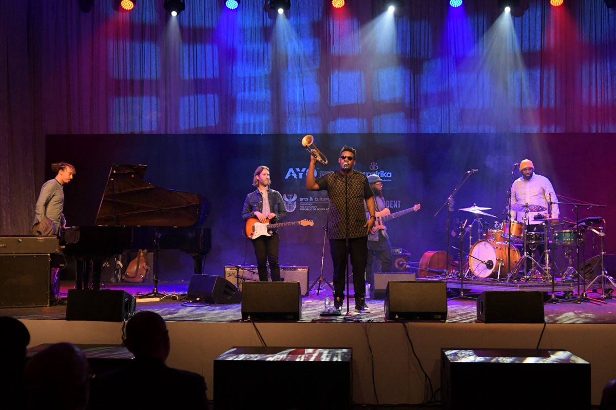 CTJazzFest's tweet photo. #CTIJF2019 Highlights - @keyonharrold with special guest @pharoahemonch on the Moses Molelekwa Stage at the #20thCelebration of Africa's Grandest Gathering! https://t.co/vEubwD6k8U