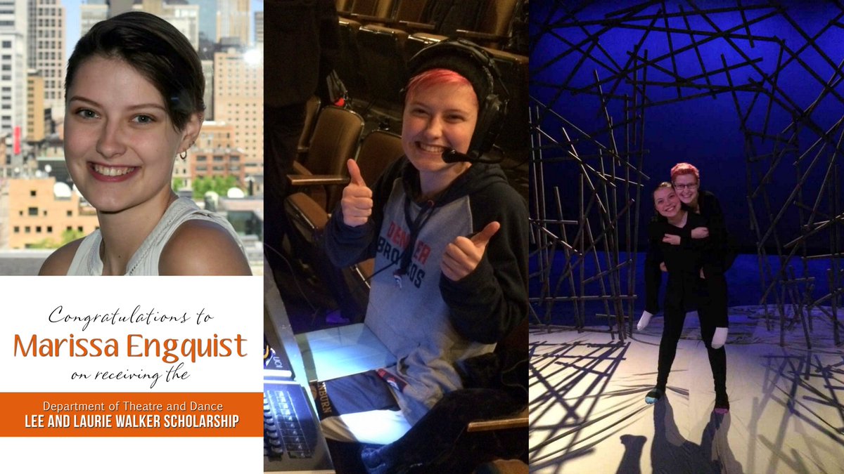 GustavusTD's tweet photo. Congrats to Marissa (Raye) Engquist on receiving the Walker scholarship in recognition of her work in technical theatre! @gustavus @gustiearts @gustavusadm #whygustavus https://t.co/m9FfmZBts4