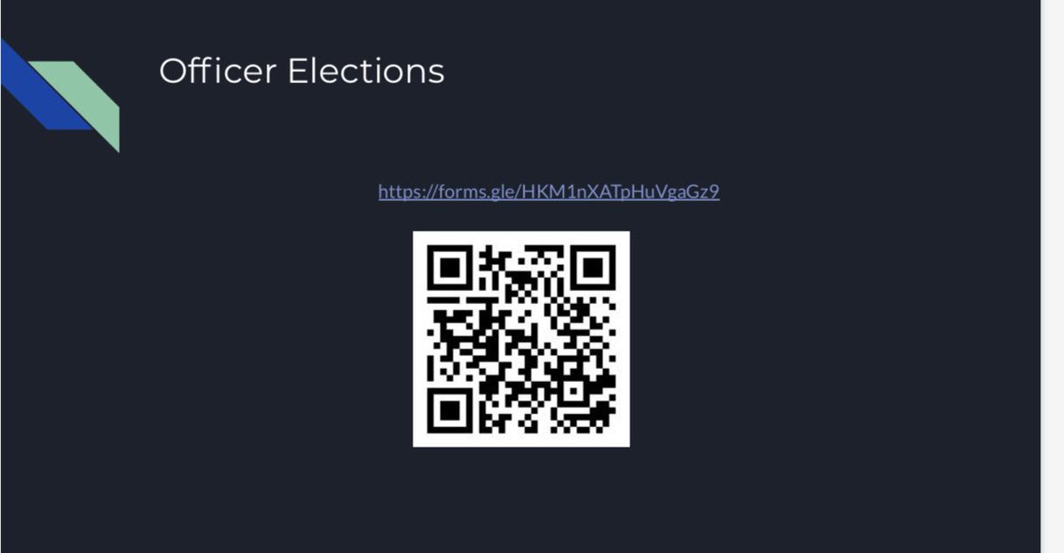 MCC MEMBERS: The whole board is graduating so we NEED new officers! Please go to the QR code or link and sign up quickly! Dm back if you have any questions!