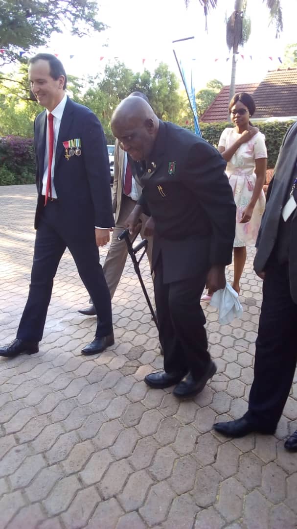 TGZ_Magazine's tweet photo. Zambia's first republican president Dr. Kenneth Kaunda has arrived. #QBPZambia2019 
By staff: @sueg85 https://t.co/FhUNYDKyXI