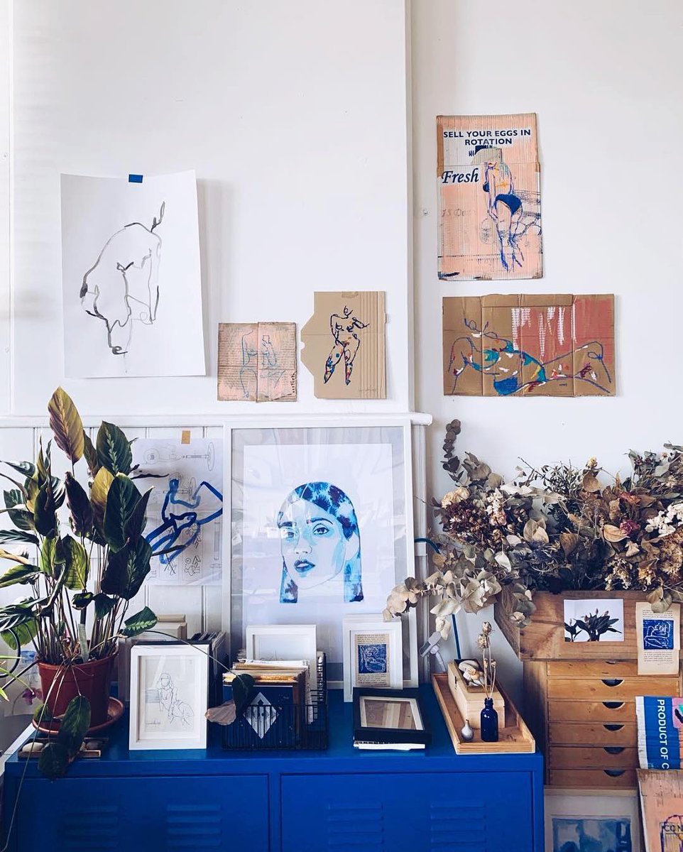 DeBeauvoirBlock's tweet photo. Laxmi Hussain is a London based artist &amp; illustrator producing original artwork, mostly in ink which is influenced by the female body and portraiture 🖌 We are thrilled to be welcoming Laxmi to #debeauvoirblock soon…  💙 @ThisLakshmi https://t.co/1cESH326JG