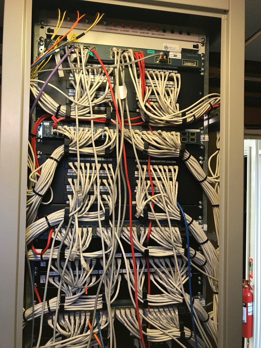 EdtechieSJS's tweet image. Birchfield network switches and cabling upgrade, before and after from one of the network cabs, thanks for your help @adekeene and Scott Hicks. Network upgrade part 1 of 3.