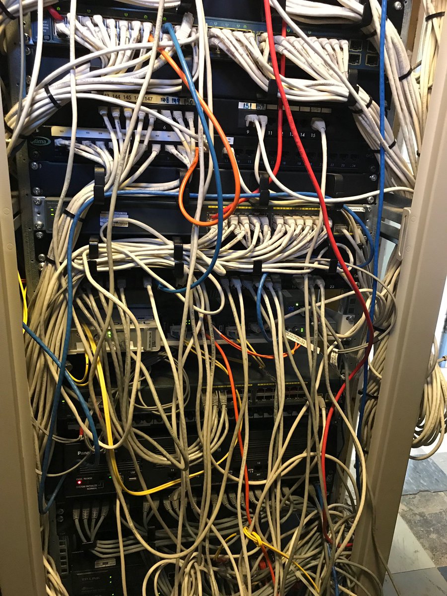 EdtechieSJS's tweet image. Birchfield network switches and cabling upgrade, before and after from one of the network cabs, thanks for your help @adekeene and Scott Hicks. Network upgrade part 1 of 3.