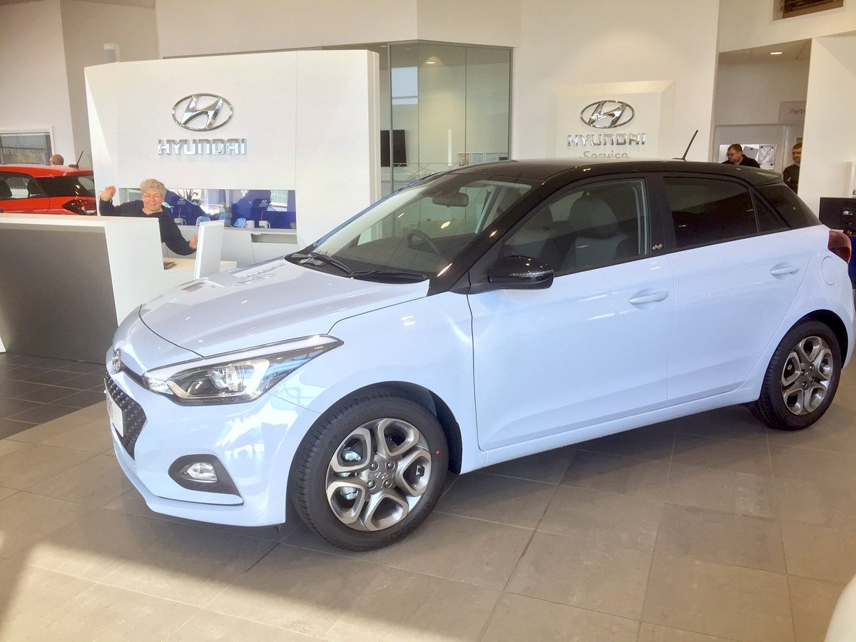 The Blue rinse on cars; we love it. The new special edition Hyundai i20 Play now available. #DiscoverHyundaiToday