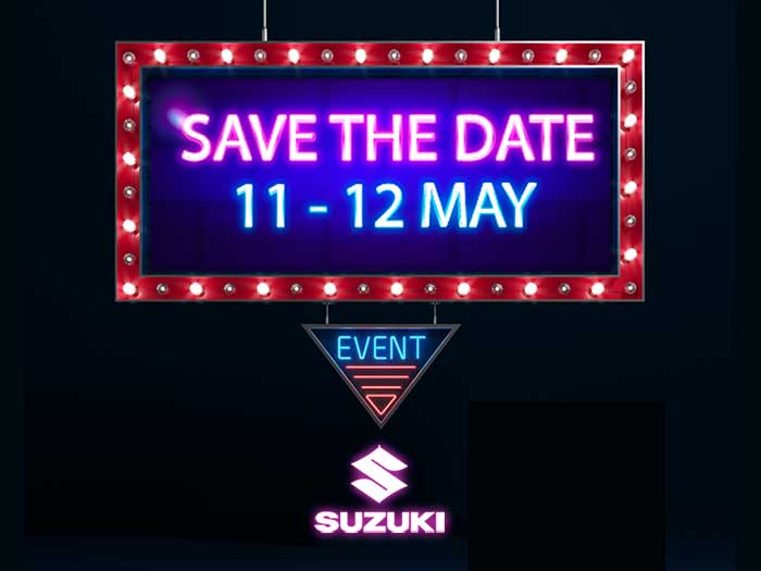 Save the dates! Don't miss out! .....you'll have to wait until next week for more info from #EdgarsSuzuki