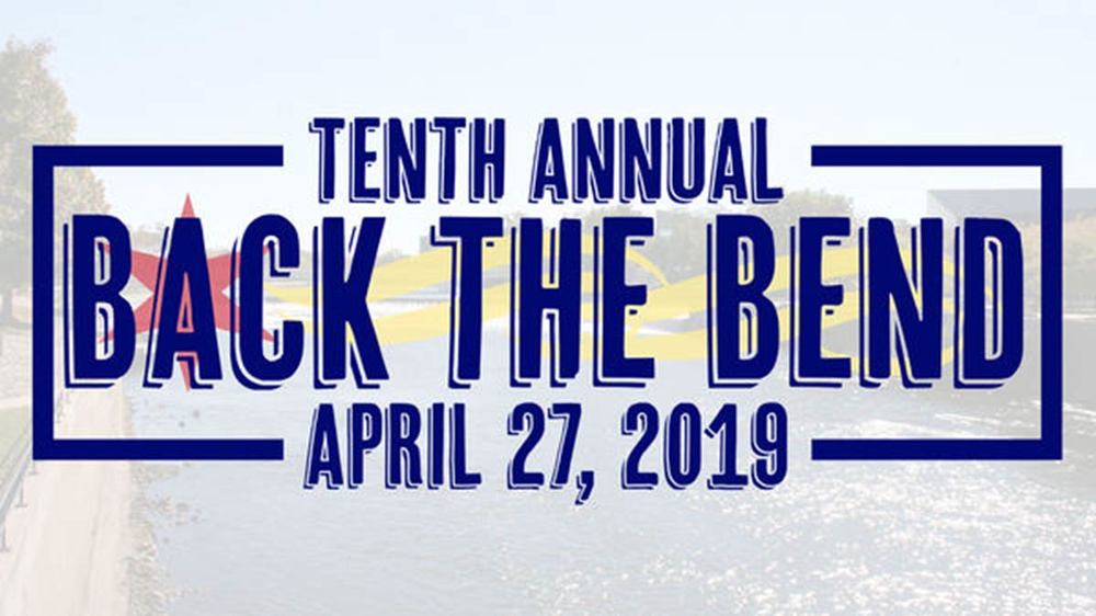 Logo saying Tenth Annual Back the Bend - April 27, 2019