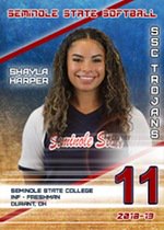 Shayla Harper...The former Durant Lady Lion softball
all stater is tearing it up at Seminole Junior College
In 36 games, Shayla is hitting .495 with eight home runs and 34 runs batted in. .Seminole is currently 40-2 and ranked number two in the latest NJCAA division one poll ..