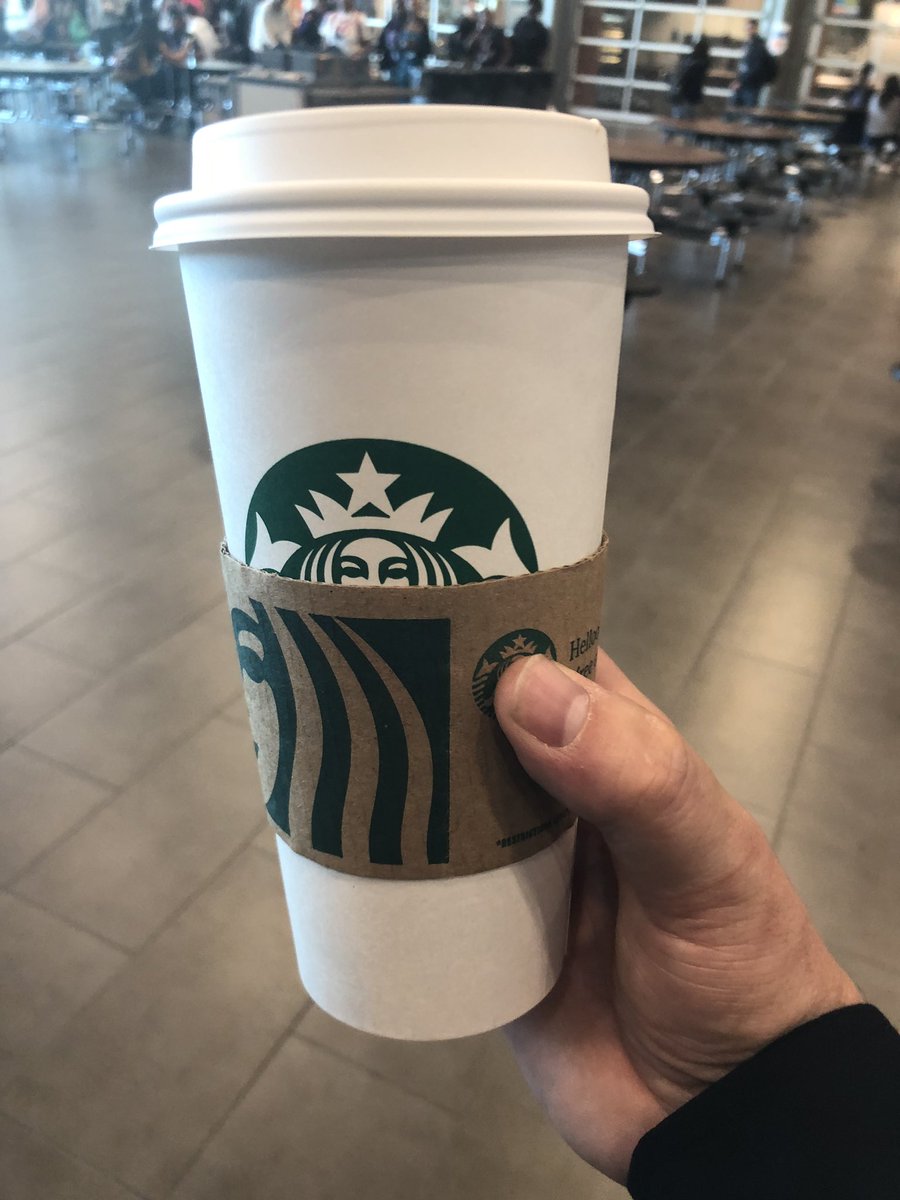 ChadLehrmann's tweet photo. Starting my #adminforaday right- one of my student gave me @Starbucks to give me a boost! #csisdchat https://t.co/HjezdqtDQK