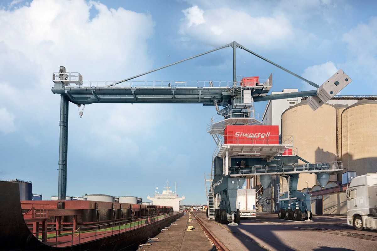 World_Cement's tweet photo. Siwertell launches a brand new product: Siwertell Port-Mobile Unloader (PMU) for grain. It's standardized, fully port mobile, and offers excellent efficiency and rated capacities. Find out more here. #siwertell #portmobile #brukssiwertell #grainhandling
https://t.co/Qfh3ndA9a0 https://t.co/DJPot2O9sk