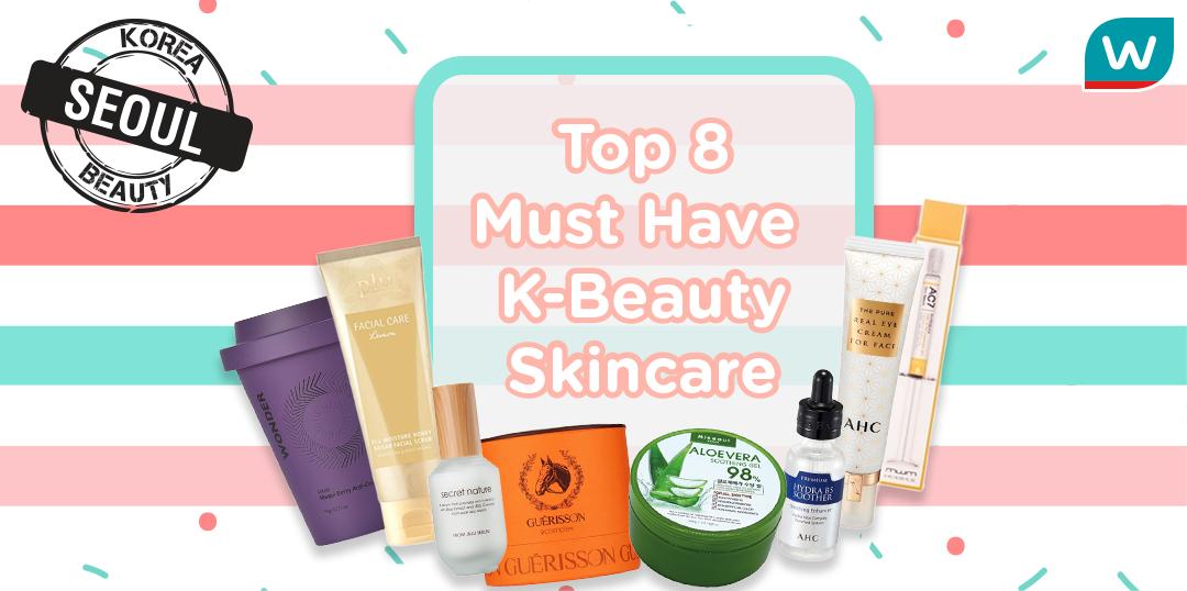 watsonsmy's tweet photo. Trying to achieve glass skin? โจThen you should definitely check out our top 8 MUST-HAVE Korean Skincare products๐Shop now at #WatsonsMalaysia OR online ๐ https://t.co/MOGfJxTWU6 #WatsonsmYBeauty #BeautyMyWay #KBeauty #Miseoul #AHC #SecretNature #Haruharu #PLU #Guerisson #AC7 https://t.co/eTui8S5wsE