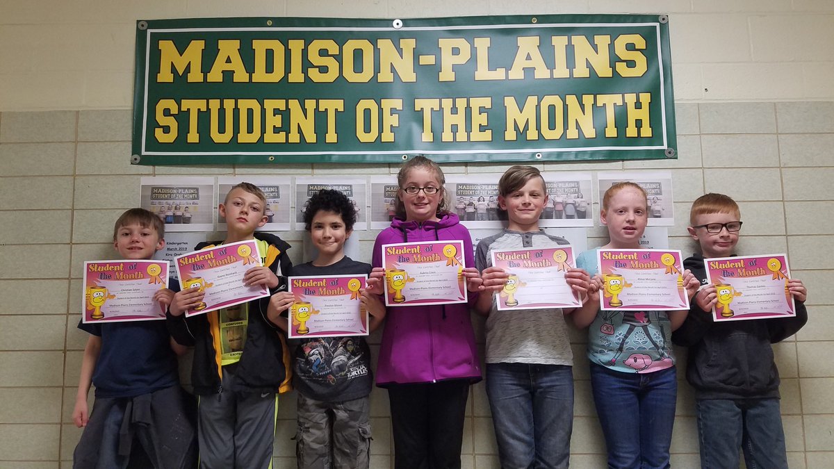 Our Kindergarten through Third grade students of the month...Congrats to all :) <a href="/Mr_Eisler/">Chad Eisler</a> @picktownchipz