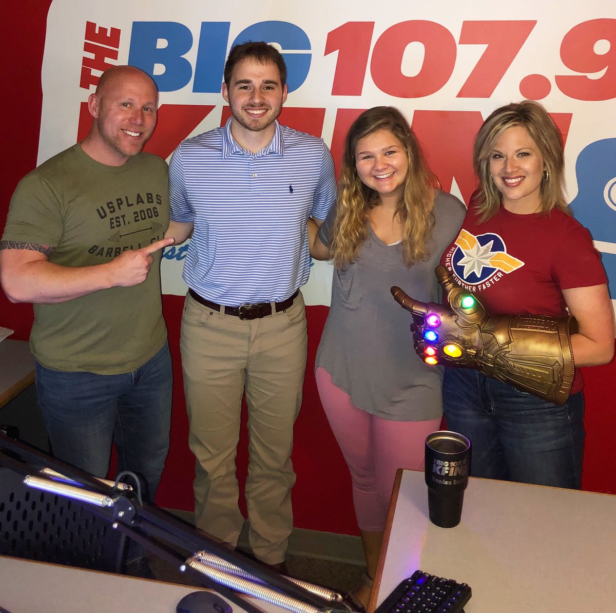 ASTATE Student Activities Board on #BBITM! Thanks to Landen Crancer &amp; Jenny Keller for coming by #KFIN! We’re getting ready for ASTATE Baseball tmrw night. I’m hosting! Kids 12 &amp; under Free! Fireworks after the game! Food trucks! Free t-shirts! Crazy contests! Bring the family!