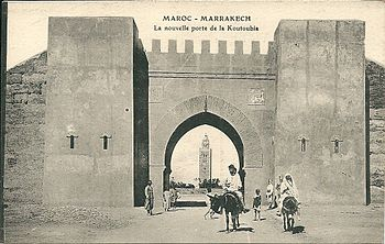 HistoryMorocco's tweet photo. Gate of Marrakesh Morocco, 1919 https://t.co/mdkXjbilmc