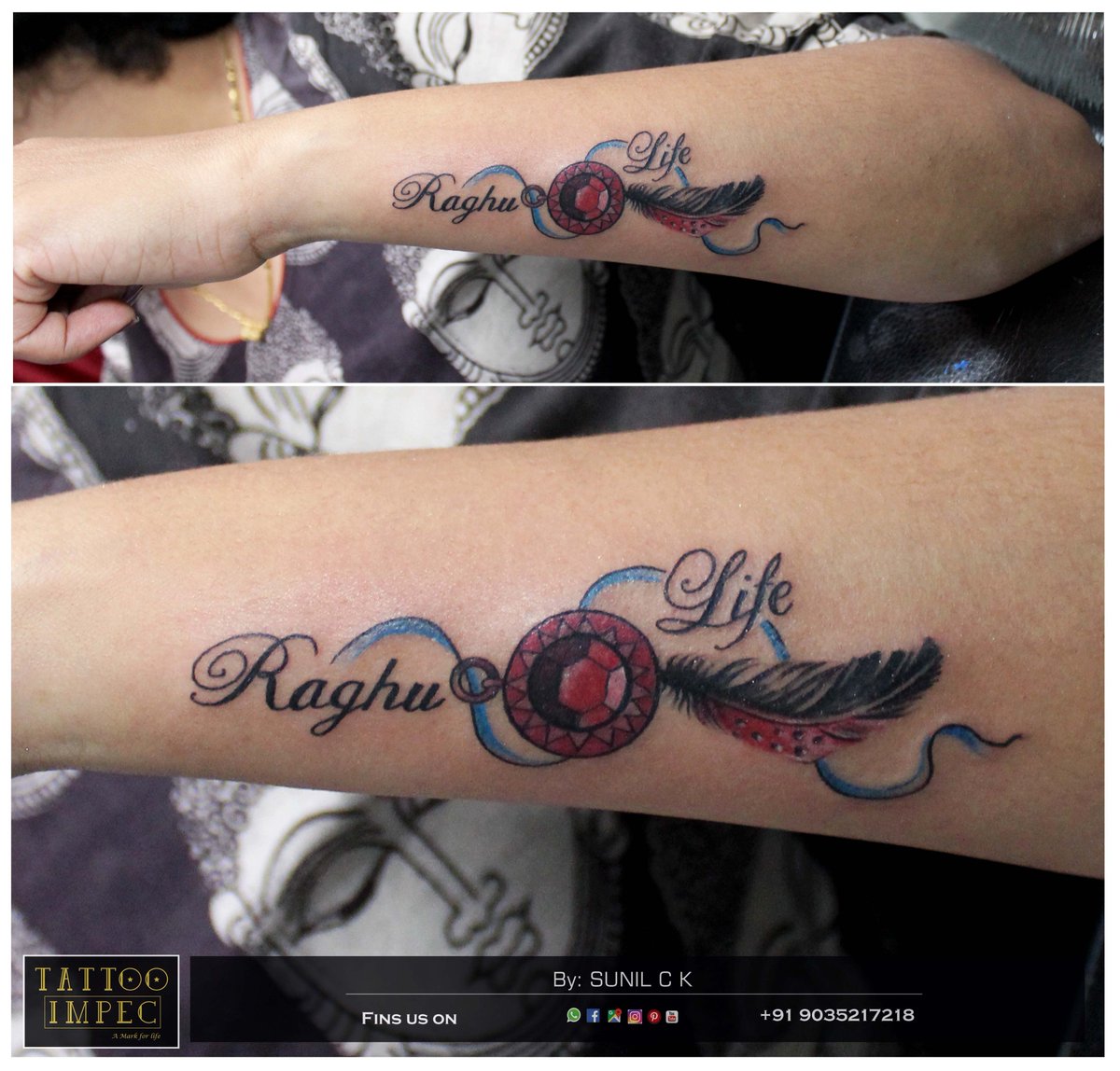 Sunil Name Tattoo Designs