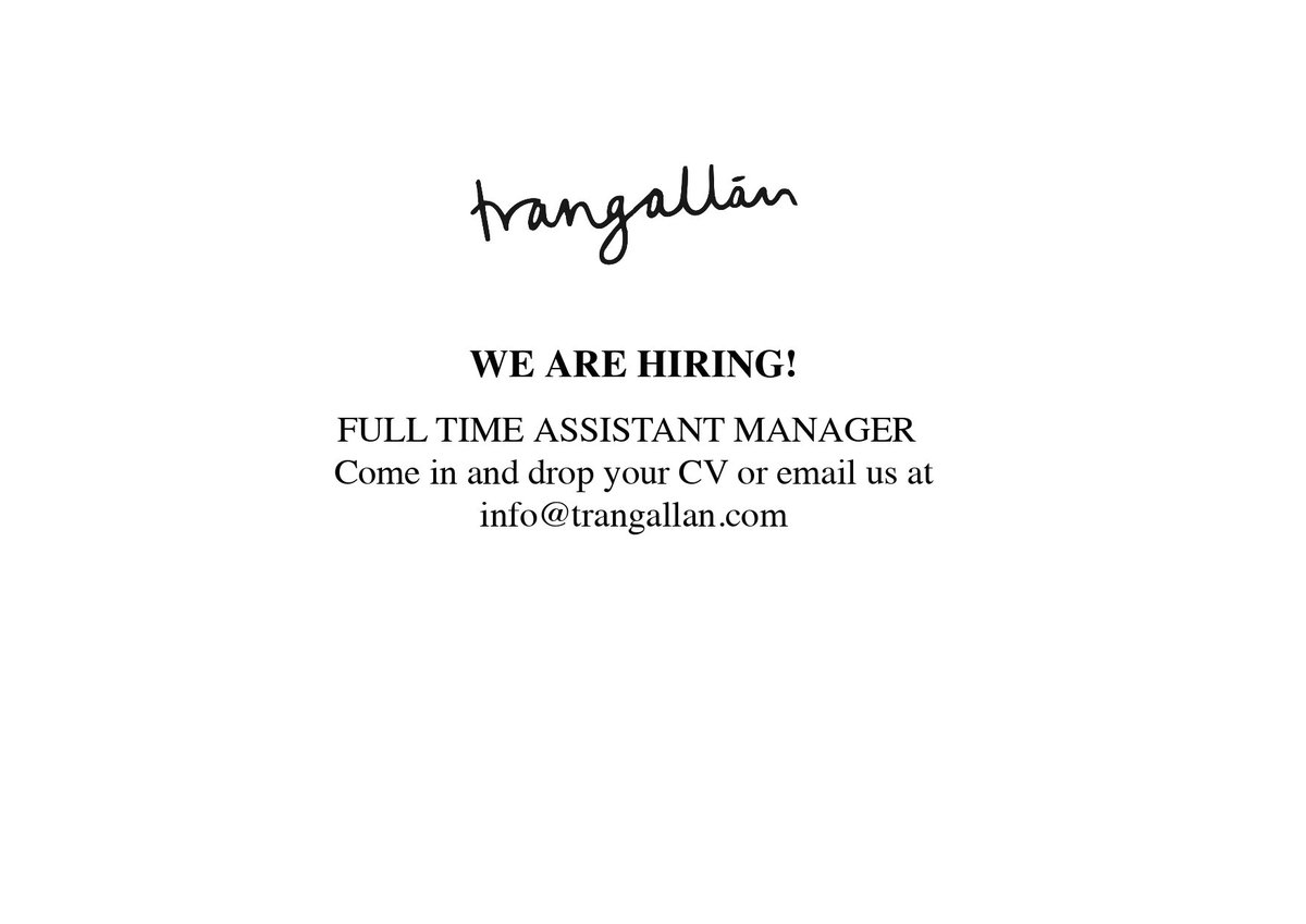 Assistant Manager - Full Time <a href="/trangallan_n16/">trangallan</a> 
#assistantmanager #manager #job #jobs #restaurantjobs #trangallán #londonrestaurants #london #hackney #stokenewington #newingtongreen #islington #N16 #restaurant #restaurante