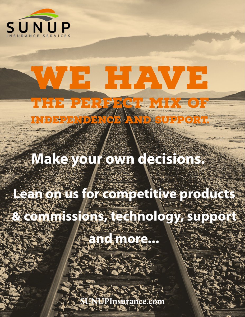 SUNUPInsurance's tweet photo. The most important thing is to enjoy your life - to be happy - it's all that matters. That certainly includes your professional life... are you ready to make a change that can give you the freedom and flexibility of business ownership? Let's connect. https://t.co/6qL9DGCo1K https://t.co/Mqg5G6Nwmj