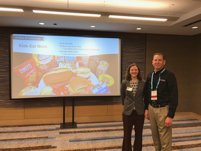 OPFoodSearch's tweet photo. We are at the @NationalCACFP Conference in Chicago presenting on how re-branding to a "super snack" model increases participation and provider flexibility. We are sharing the success of our "Afterschool Refuel" model. #NCNC19 #CACFP19 #SFSP19 https://t.co/UkYTDVmH9L